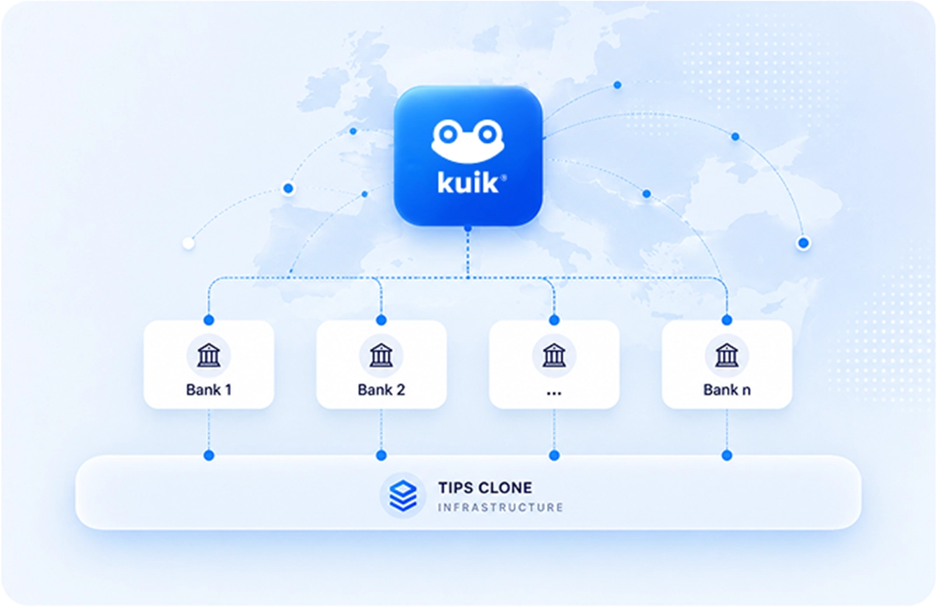 Merchant accepting Kuik QR payment